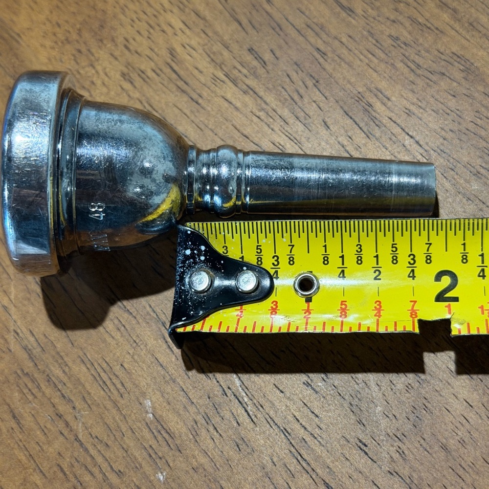 Yamaha Silver Trombone Mouthpiece - Picture 6 of 8